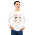 thumbnail image 1 of Ugly Christmas Lights Lets Get Lit Long Sleeve TShirt Men Women Brisco Brands L, 1 of 5