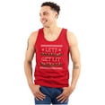 thumbnail image 1 of Ugly Christmas Lights Lets Get Lit Tank Top T Shirts Men Women Brisco Brands X, 1 of 5
