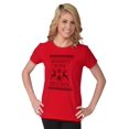 thumbnail image 1 of Ugly Christmas Naughty is New Nice Womens Slim Fit Graphic Tee Brisco Brands S, 1 of 4