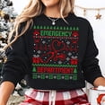 thumbnail image 1 of Ugly Christmas Nurse Shirt, Emergency Department Shirt, Emergency Room Shirt, Holiday Nurse Shirt, Nurse Crewneck, Nurse Gift, 1 of 5