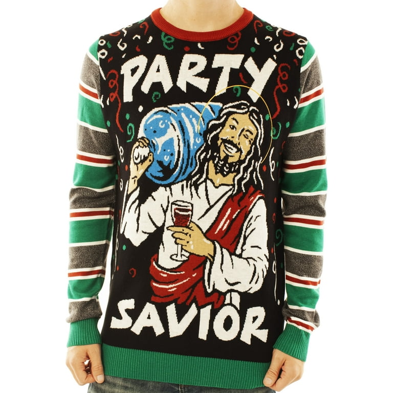 Ugly Christmas Party Unisex Ugly Christmas Sweater Jesus Party