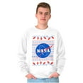 thumbnail image 1 of Ugly Christmas Pattern NASA Logo Sweatshirt for Men or Women Brisco Brands S, 1 of 6
