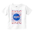 thumbnail image 1 of Ugly Christmas Pattern NASA Logo Toddler Boy Girl T Shirt Infant Toddler Brisco Brands 6M, 1 of 6
