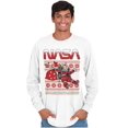thumbnail image 1 of Ugly Christmas Pattern NASA Santa Long Sleeve TShirt Men Women Brisco Brands S, 1 of 6