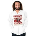 thumbnail image 1 of Ugly Christmas Pattern NASA Santa Zip Up Hoodie Men's Women's Brisco Brands S, 1 of 6