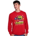 thumbnail image 1 of Ugly Christmas Pattern PACMAN Holiday Long Sleeve TShirt Men Women Brisco Brands S, 1 of 6