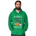 thumbnail image 1 of Ugly Christmas Pattern Smurfy Holiday Hoodie Sweatshirt Women Men Brisco Brands S, 1 of 6