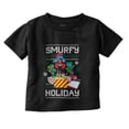 thumbnail image 1 of Ugly Christmas Pattern Smurfy Holiday Toddler Boy Girl T Shirt Infant Toddler Brisco Brands 12M, 1 of 6