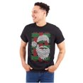 thumbnail image 1 of Ugly Christmas Stitch Santa Claus Plus Size Crewneck Graphic Tee Shirt Brisco Brands 2X, 1 of 5