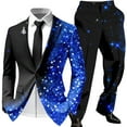 thumbnail image 1 of Ugly Christmas Suits for Men 2 Piece Business One Button Xmas Jacket Tuxedo And Pant Set Wedding Slim Fit Winter Party Event Mens Suits, 1 of 5