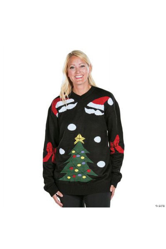Ugly Christmas Sweater-Black - Apparel Accessories - 1 Piece