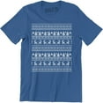 thumbnail image 1 of Christmas Sweater Black Tree Reindeer Holiday Season Gift Gathering T-Shirt, 1 of 4