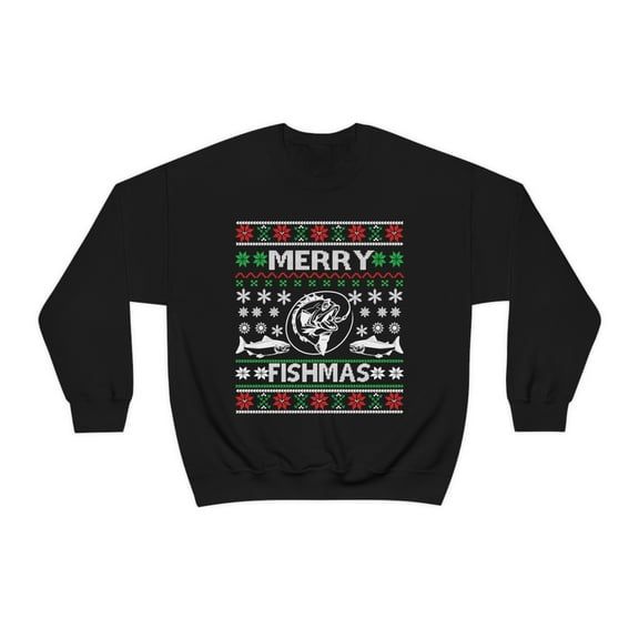 Ugly Christmas Sweater , Funny Fishing Ugly Christmas Sweater