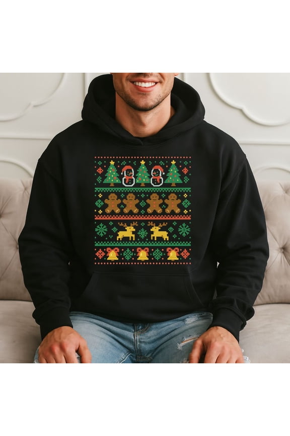 Ugly Christmas Sweater Funny Holiday Hoodie
