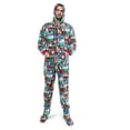 thumbnail image 1 of Ugly Christmas Sweater One Piece Sleeper Footed Pajamas with Rear Flap Size, 1 of 3