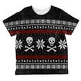 thumbnail image 1 of Ugly Christmas Sweater Pirate Skull and Crossbones All Over Toddler T Shirt Multi 6T, 1 of 2
