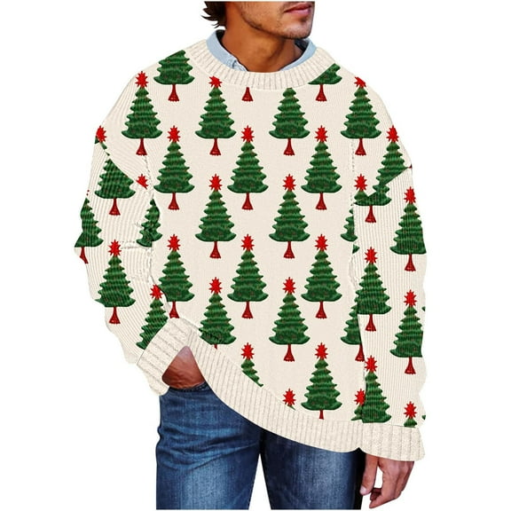 Ugly Christmas Sweater Soft Lightweight Warm Pullover Holiday Chunky Christmas Sweaters Tops Vintage Stylish