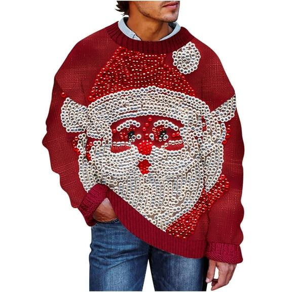 Ugly Christmas Sweater Soft Lightweight Warm Pullover Holiday Chunky Christmas Sweaters Tops Vintage Stylish