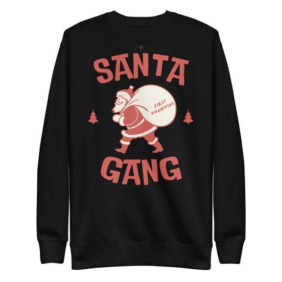 Ugly Christmas Sweater Sweatshirt – Funny Holiday Crewneck Winter Pullover for Men  Women