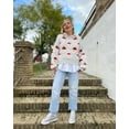 thumbnail image 1 of Ugly Christmas Sweater Women Funny Santa Xmas Cute Snowflake Holiday Party Knitted Pullover Tops, 1 of 1