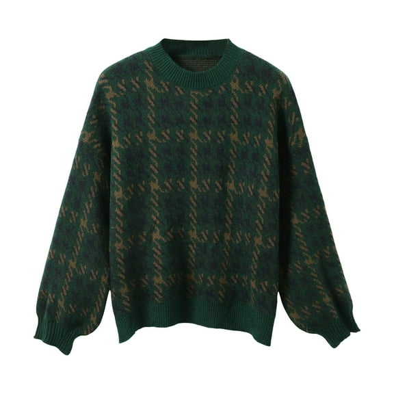 Ugly Christmas Sweaters For Women Pullover Patchwork Loose Sleeve Knitted Sweater Female Elegant All Trendy Popular Streetwear Clothes