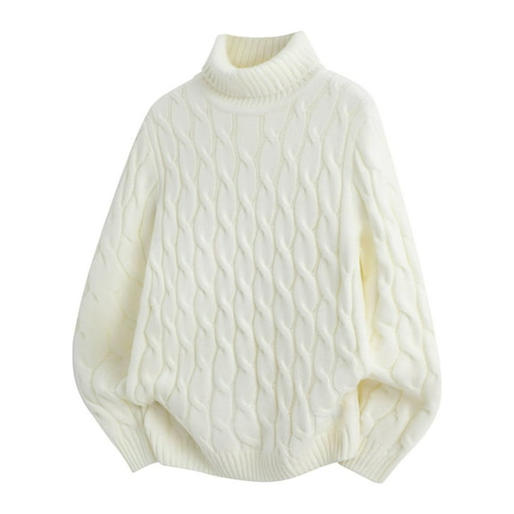 Ugly Christmas Sweaters For Men High Neck Knit Sweater Coat Soft Winter Warm Pullover Turtleneck Top Casual Long Sleeve For Fall Season Comfortable Durable Stitching Classic Design