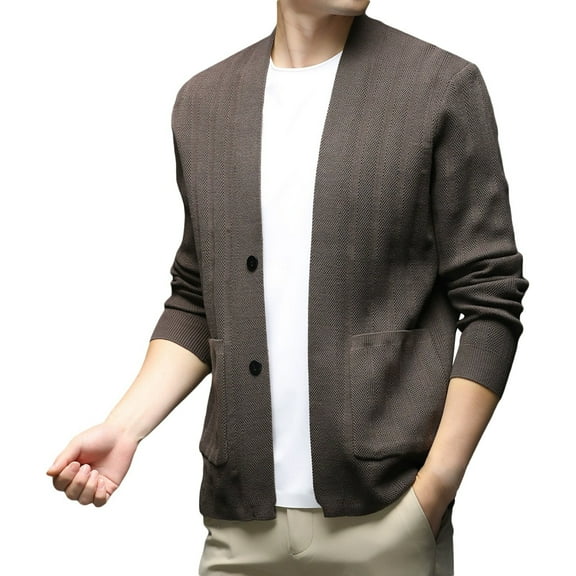 Christmas Sweaters For Men Knit Sweater Coat Shawl Collar Casual Long Sleeve Cardigan With Applique Patchwork And Jacquard Pockets For Outdoor Fall Winter Wear