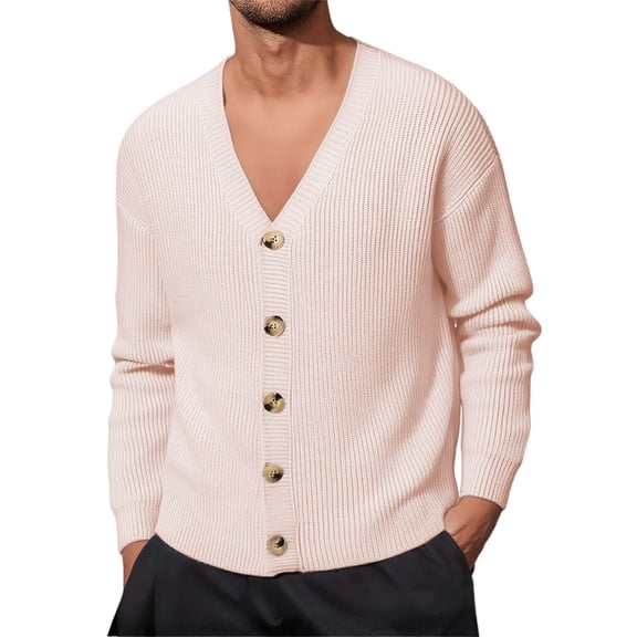 Ugly Christmas Sweaters For Men Knitted Cardigan Sweater Button Up Long Sleeve Casual Lightweight Outdoor Fall Winter Jacket Coat Comfortable Soft Yarn Fabric