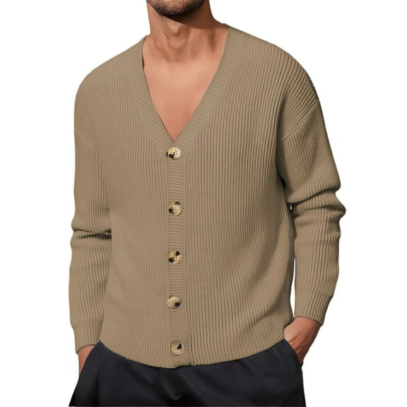 Ugly Christmas Sweaters For Men Knitted Cardigan Sweater Button Up Long Sleeve Casual Lightweight Outdoor Fall Winter Jacket Coat Comfortable Soft Yarn Fabric