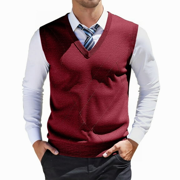 Ugly Christmas Sweaters For Men Stylish Men's Sweater Vest For Versatile Layering Ideal For Casual Outings And Wear Comfortable Fit And Durable Fabric