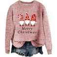 thumbnail image 1 of Christmas Sweaters Women Funny Cute Xmas Print Long Sleeve Knit Tunics Casual Fashion Holiday Crew Neck Blouses, 1 of 4