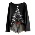 thumbnail image 1 of Christmas Sweaters Women Xmas Snowman Snowflake Graphic Long Sleeve Knit Shirts Fall Winter Casual Loose Fit Blouses, 1 of 3