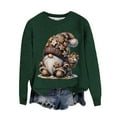 thumbnail image 1 of Christmas Sweaters for Women Novelty Funny 3D Xmas Print Long Sleeve Knitted Tops Holiday Casual Crew Neck Tunics, 1 of 4