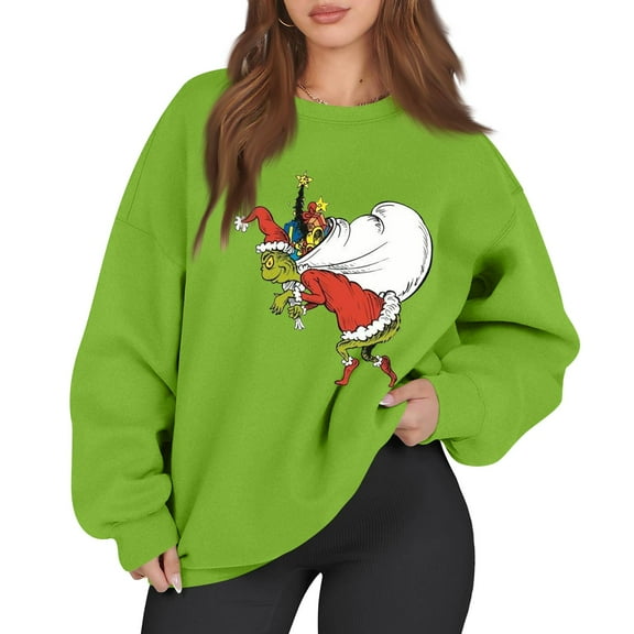 Ugly Christmas Sweatshirt Womens C-White XL