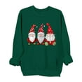thumbnail image 1 of Ugly Christmas Sweatshirt for Women Long Sleeve Xmas Graphic Shirts Loose Holiday Gift Pullover Tops, M Green, 1 of 6