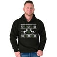 thumbnail image 1 of Ugly Christmas T-Rex Dinosaur Party Unisex Plus Fleece Graphic Hoodie Brisco Brands 2X, 1 of 4