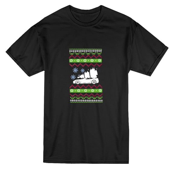 Ugly Christmas Tree Car Men T-Shirt, Male XX-Large