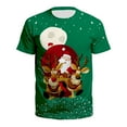 thumbnail image 1 of Ugly Christmas Tshirts, Adult Funny Women Men Xmas T-Shirt Gifts, Graphic Short Sleeve Shirts Ugly Christmas Sweater, 1 of 3