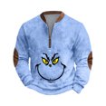 thumbnail image 1 of Ugly Christmas Tshirts Funny Ugly Christmas Sweatshirt for Men Light Blue XXXXL, 1 of 5