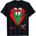 thumbnail image 1 of Ugly Christmas Tuxedo Shirt - Santa Tuxedo Christmas Suit T-Shirt men and women can wear, black, white, gifts, 1 of 4