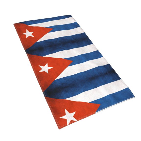 Ugly Cuban Cuba Flag Hand Towel For Bathroom Kitchen Absorbent Soft Home Face Bath Towels 27.5 X 15.7 Inches