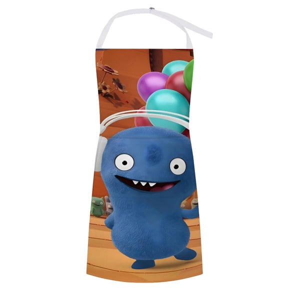 Ugly Doll Pattern Apron Fashionable And Durable The Focus Of Gatherings The New Favorite In The Kitchen Showcasing Personal Taste