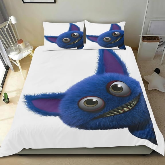 Ugly Doll Themed Bed Sheet Set Three Piece Set 53x79 Inches Comfortable And Skin Friendly Unique Design Creating A Star Studded Night