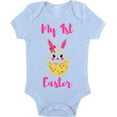 thumbnail image 1 of Easter Bodysuit - My 1st Easter Pink Bunny Graphic Short Sleeve Body for Kids Boys Girls Holiday Easter Outfit, 1 of 2