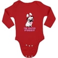 thumbnail image 1 of Easter Long Sleeve Bodysuit - Easter Puggy Graphic Body for Kids Boys Girls Holiday Easter Outfit, 1 of 2