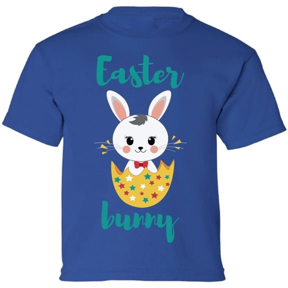 Easter Shirt - Easter Bunny Boy Graphic Tee for Kids Boys Girls XS S M L XL