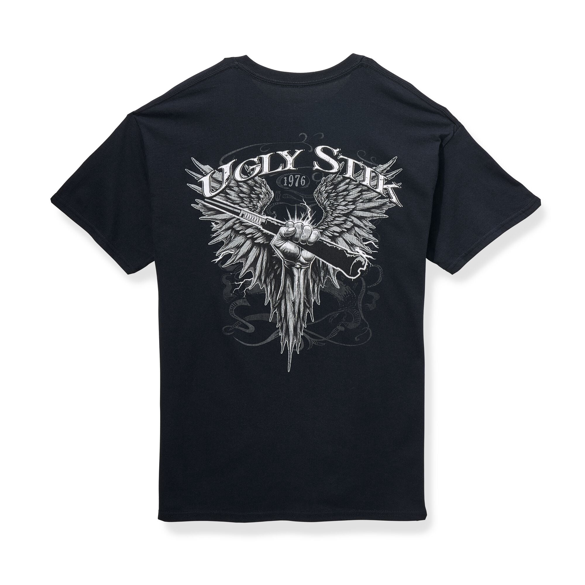 Ugly Stik 00's Logo T-Shirt, Size L (Black)