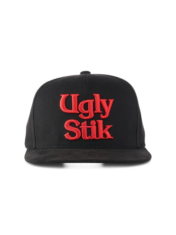 3D Embroidery Logo Flat Bill Hat, One Size Fits Most (Black)