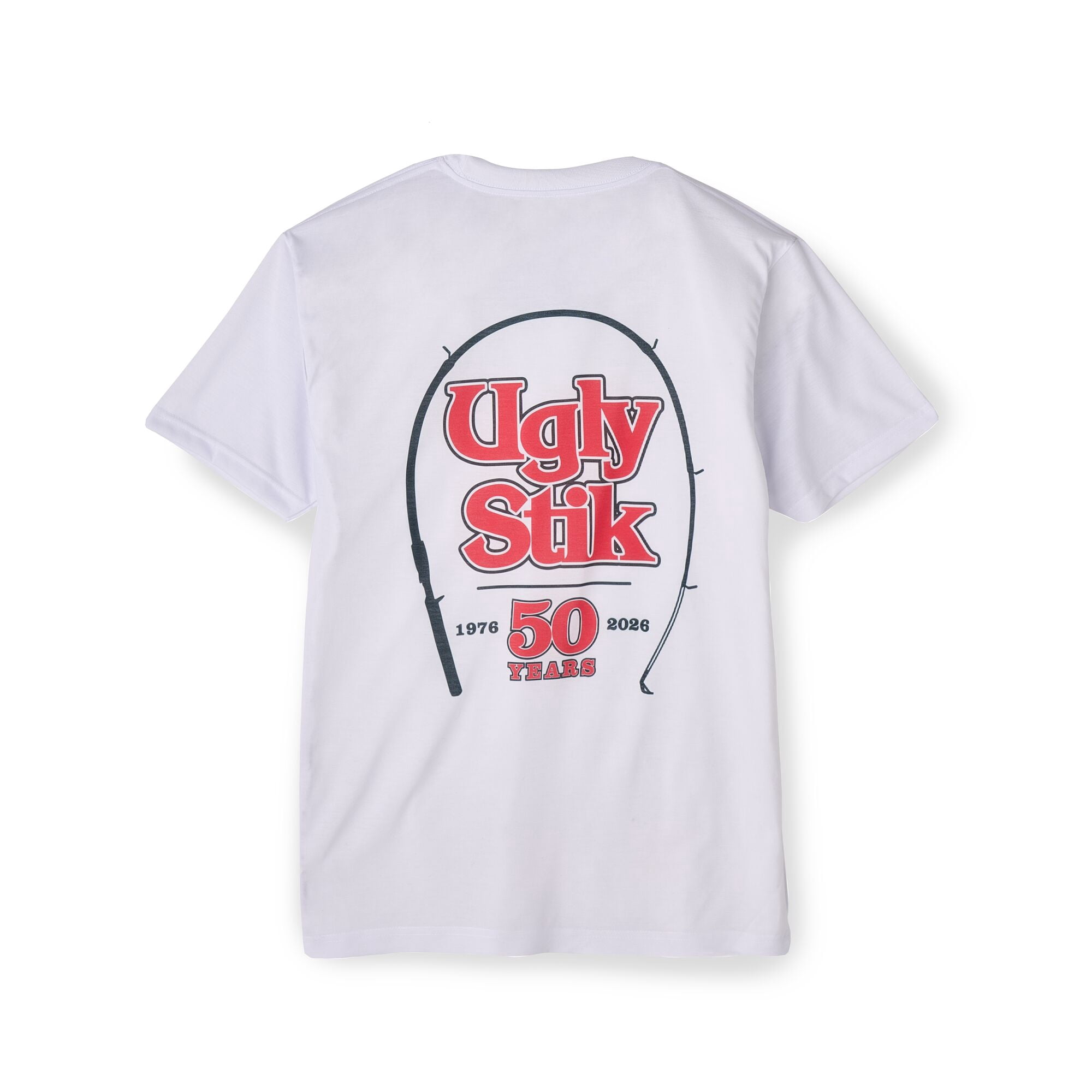 Ugly Stik 50th Anniversary T-Shirt, Size L (White)