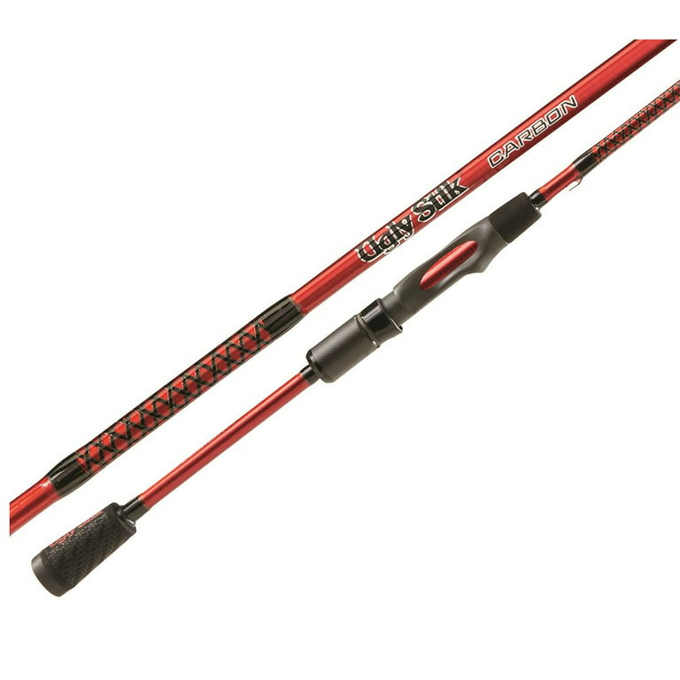 Ugly Stik 6'6” Carbon Spinning Rod, Two Piece Spinning Rod 
